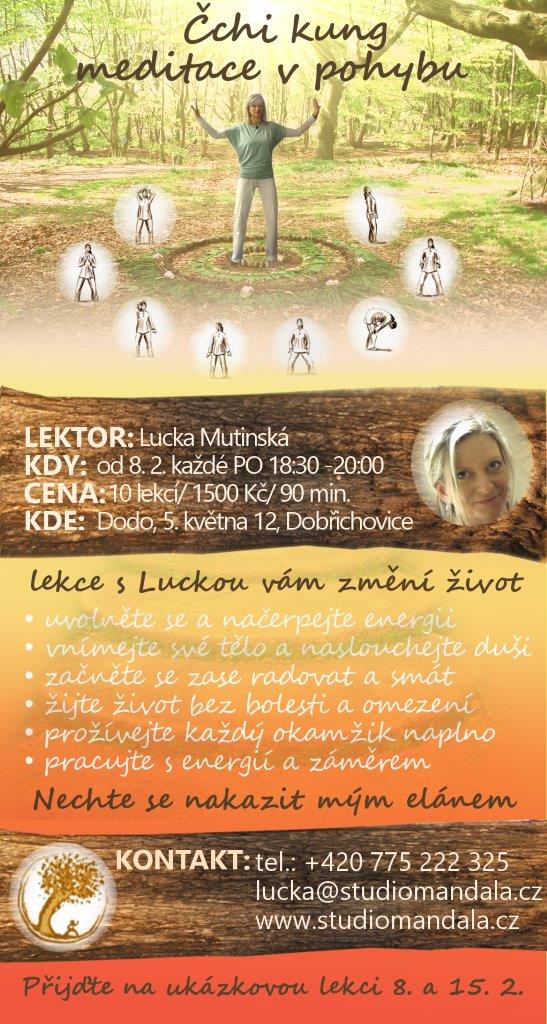 leták medaitace v pohybu