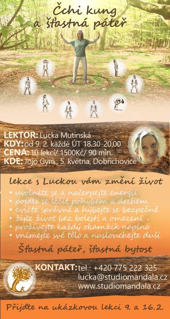 leták šťastná záda